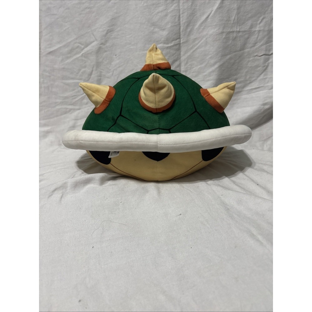 Nintendo Super Mario Bowser Green Turtle Shell Plush Toy Pillow Club Mocchi Tomy - Picture 4 of 6